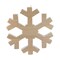 Northlight 12.5" Tan Brown Wood Grain Snowflake Christmas Decoration